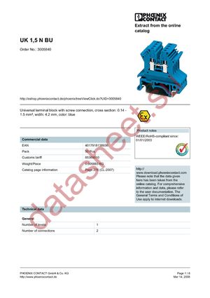 3005840 datasheet  